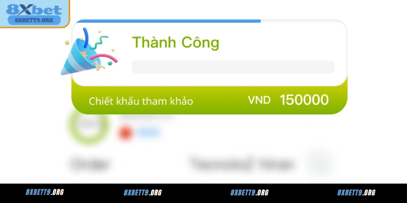 Hoàn tất rút tiền 8XBET